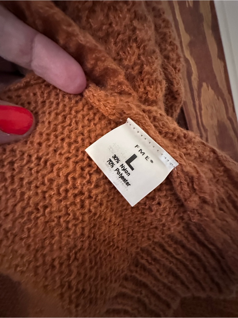 ME Makeover Essentials Chunky Open-Front Cardigan - Camel Brown - Picture 2 of 2